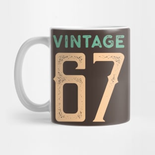 Vintage Made in 1967 Birthday Anniversary Gift Mug